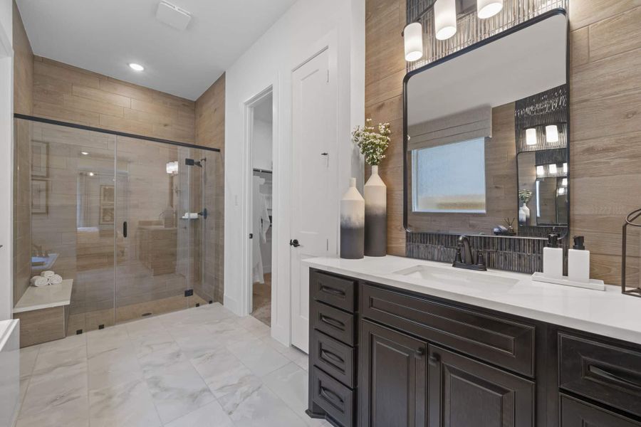 Furnished interior view inside a new home in The Highlands, Porter (Image 14).