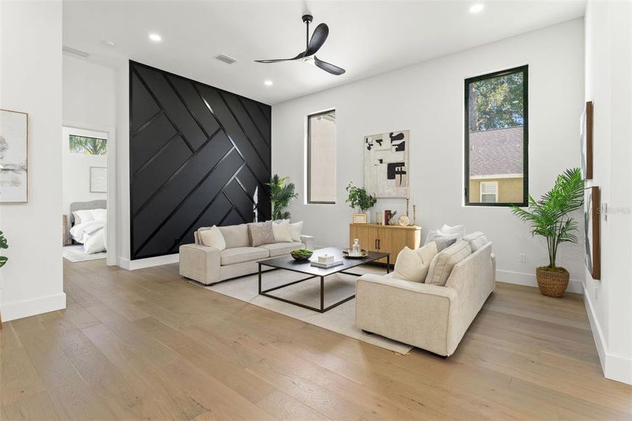 Furnished interior view inside a new home in , Tampa (Image 18). Furnished interior view inside a new home in , Tampa (Image 18).