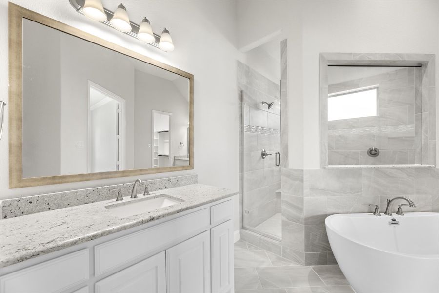 Representative furnished interior of a home built from the Brentwood by Windsor Homes in Nelson Lake Estates, Rockwall (Image 13).