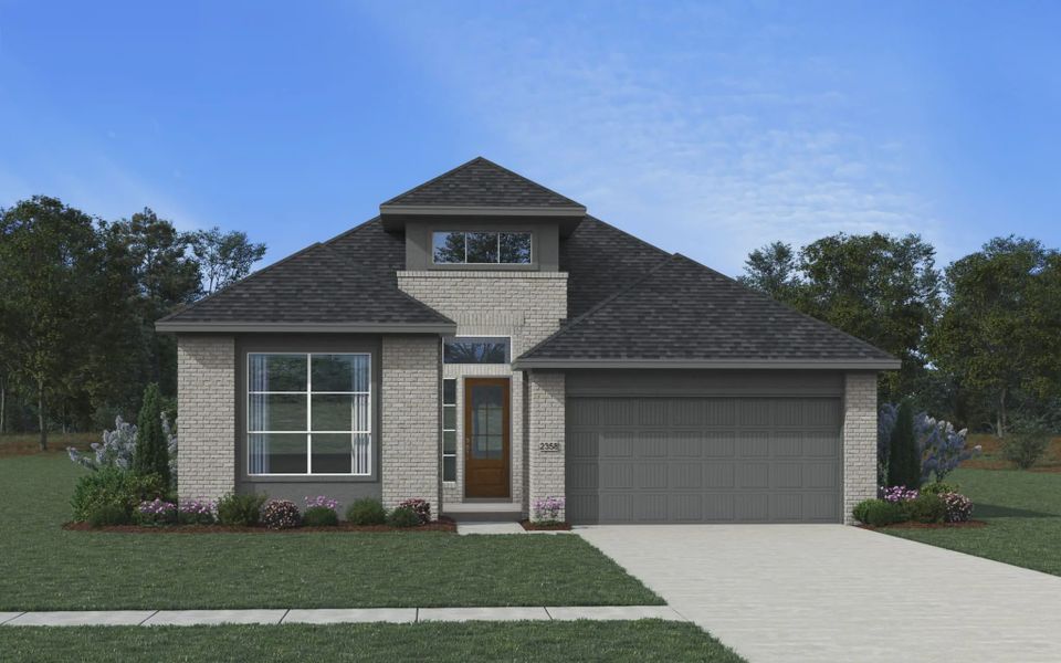 Representative exterior photo of a completed home built from the Mariah by Chesmar Homes in Esperanza 50's, Boerne, TX (Image 10).