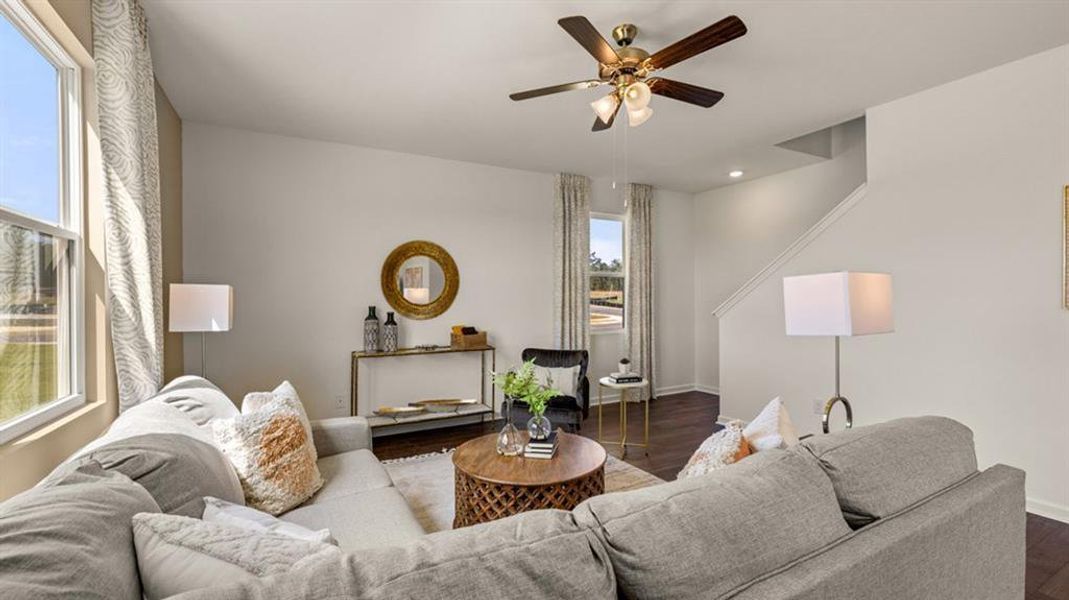 Furnished interior view inside a new home in Teamon Pointe, Griffin (Image 26).
