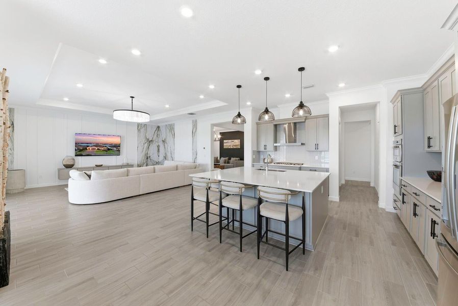 Furnished interior view inside a new home in Arden: The Waterford Collection, Loxahatchee (Image 19).