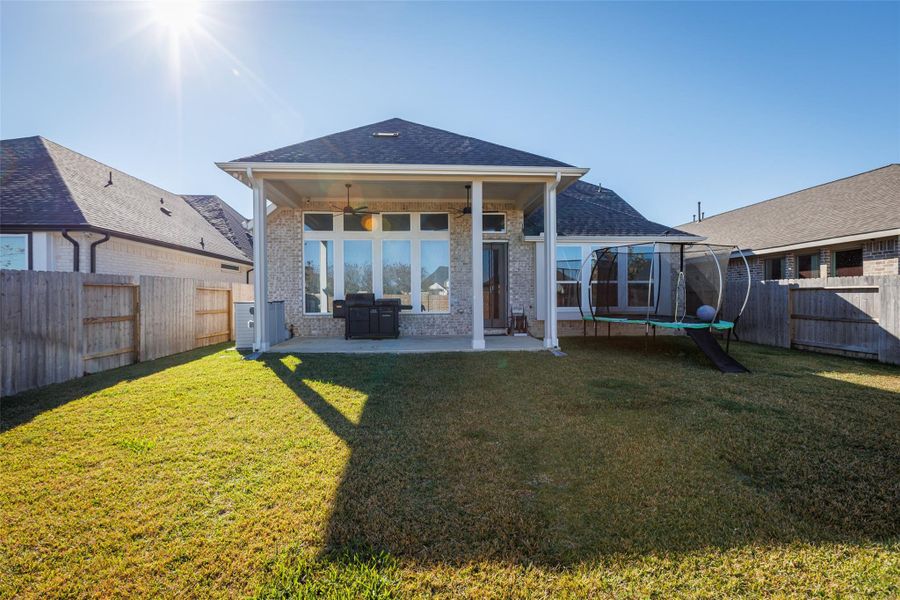 Exterior details and patio area of a home in Amira: Heritage Collection, Tomball (Image 22).