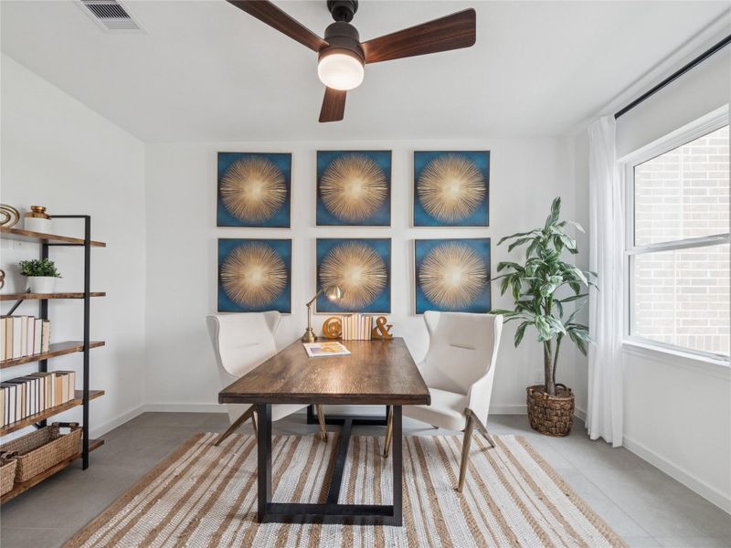 Functional home office (*Photo not of actual home and used for illustration purposes only.)