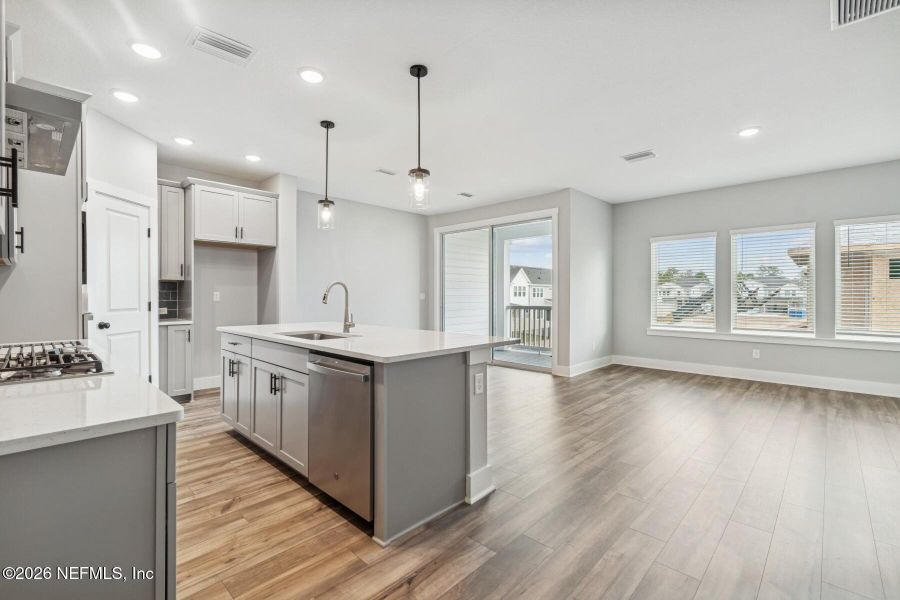 Furnished interior view inside a new home in Kettering at eTown - Traditional Collection, Jacksonville (Image 8). Furnished interior view inside a new home in Kettering at eTown - Traditional Collection, Jacksonville (Image 8).