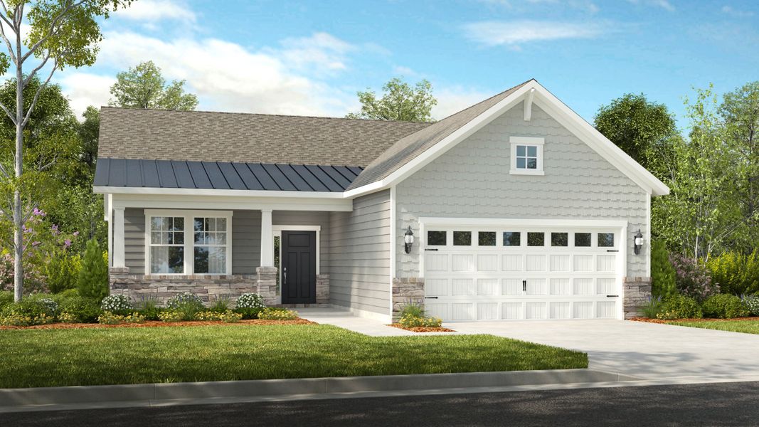 Representative exterior photo of a completed home built from the Bali by Taylor Morrison in Esplanade at Northgate, Indian Trail, NC (Image 1).