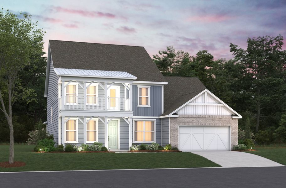 Representative exterior photo of a completed home built from the Ivey by Beazer Homes in Northbrook, Murrells Inlet, SC (Image 2).