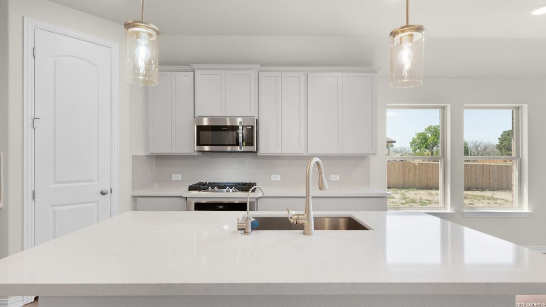 Furnished interior view inside a new home in Prairie Green, Converse (Image 6). Furnished interior view inside a new home in Prairie Green, Converse (Image 6).
