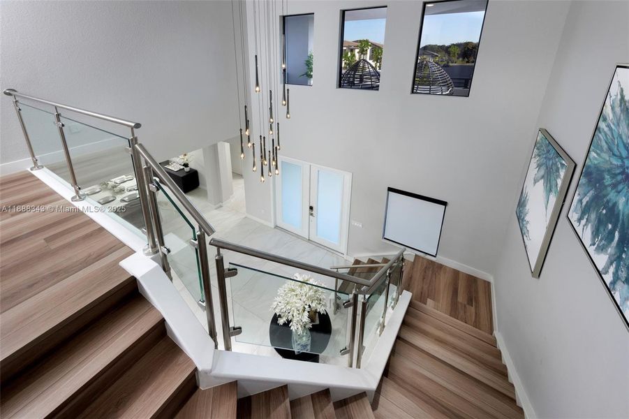 Furnished interior view inside a new home in , Miami (Image 2).