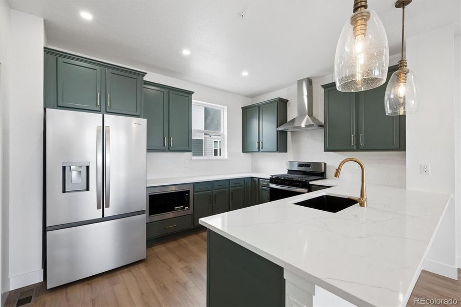 Furnished interior view inside a new home in , Denver (Image 10).