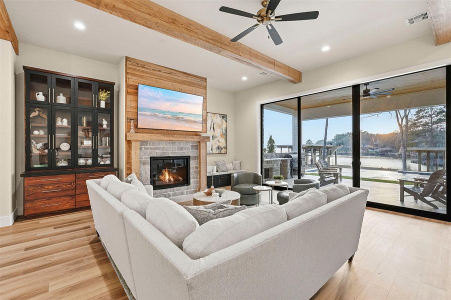 Furnished interior view inside a new home in , Willis (Image 6).