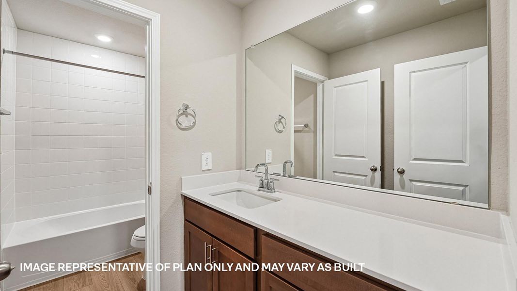 Furnished interior view inside a new home in Carillon, Manor (Image 5).