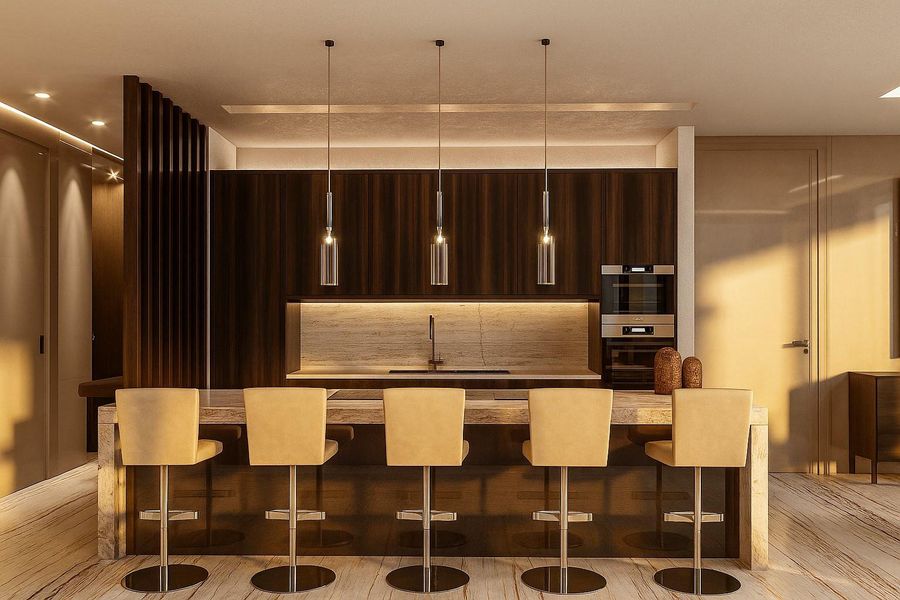 Furnished interior view inside a new home in , Hollywood (Image 3).