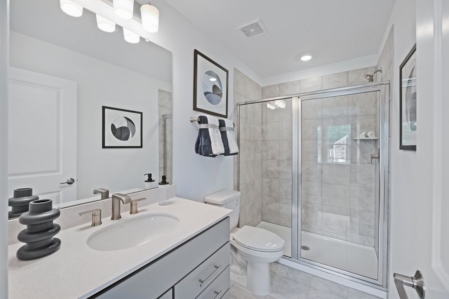 Furnished interior view inside a new home in Silverstone, Knightdale (Image 17).