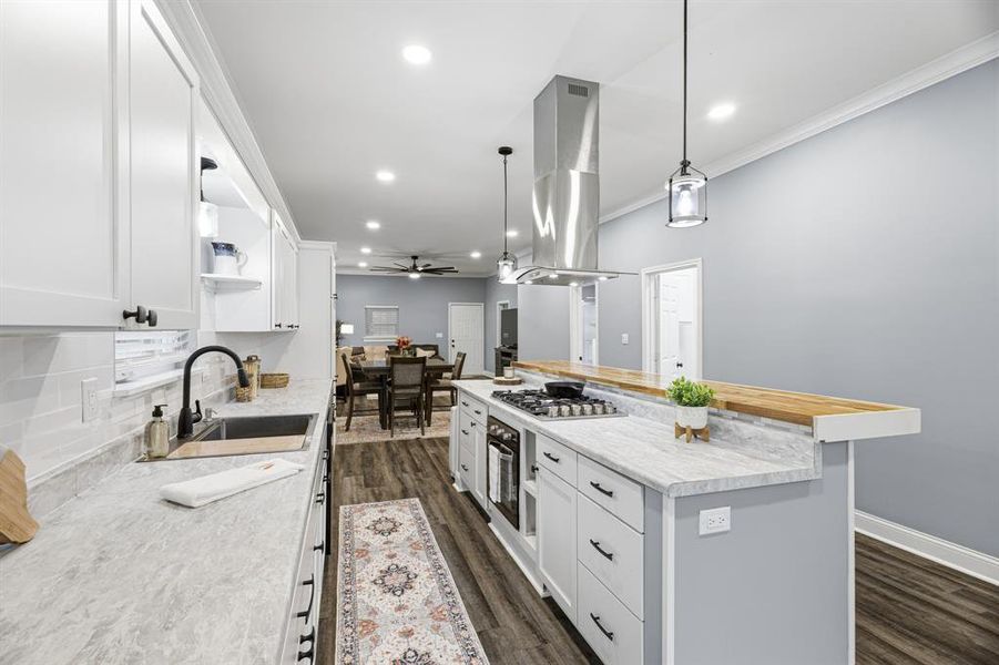 Furnished interior view inside a new home in , Alvord (Image 23).