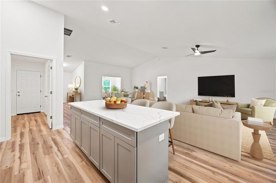 Furnished interior view inside a new home in , Ocala (Image 30).
