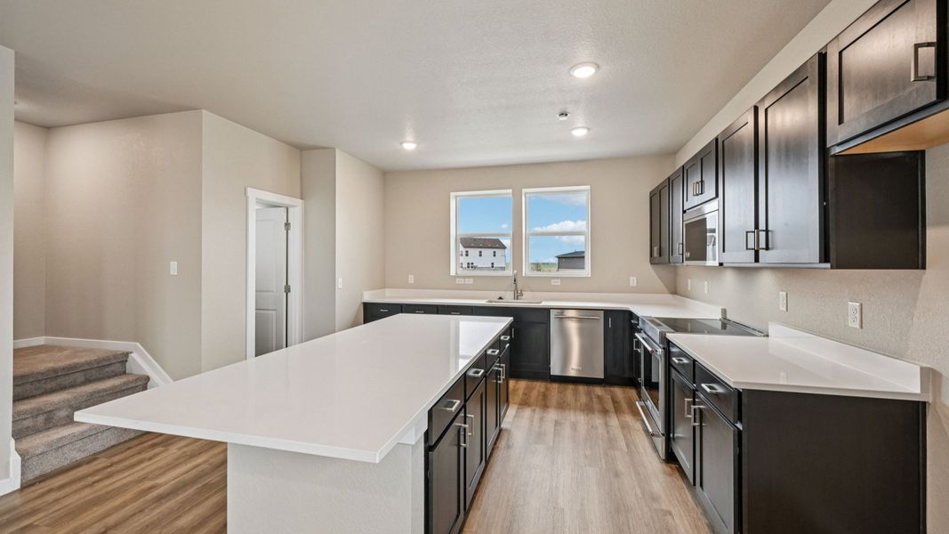Furnished interior view inside a new home in Windler Townhomes, Aurora (Image 14).