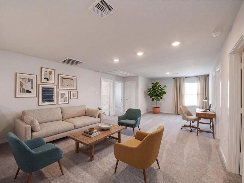 Furnished interior view inside a new home in Liberty Estates, Cleveland (Image 16).