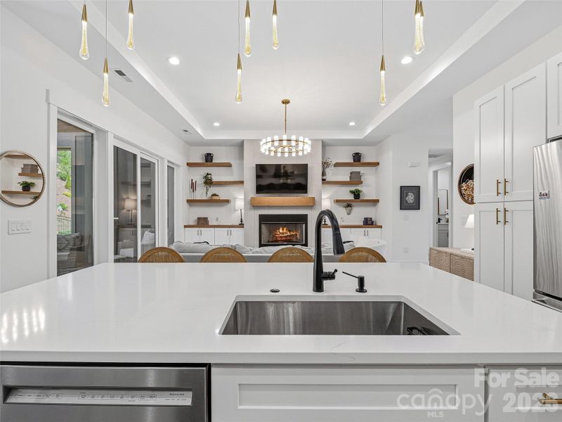 Overlooking the action