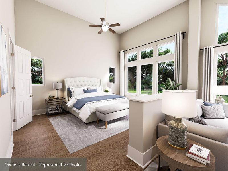 Furnished interior view inside a new home in Briarley - Regency Collection, Montgomery (Image 11).