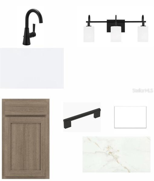 Sample of building materials used in homes in Waterset Bungalow Series, Apollo Beach (Image 5).