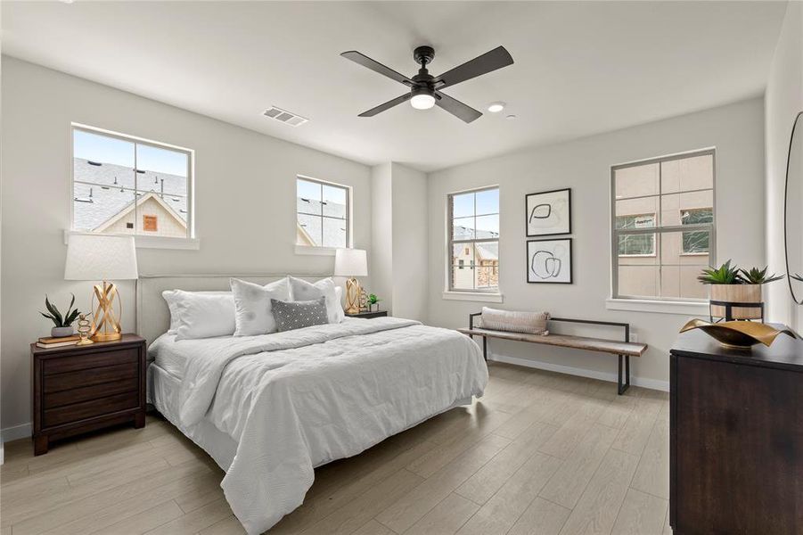 Furnished interior view inside a new home in The Tribute, The Colony (Image 8). Furnished interior view inside a new home in The Tribute, The Colony (Image 8).