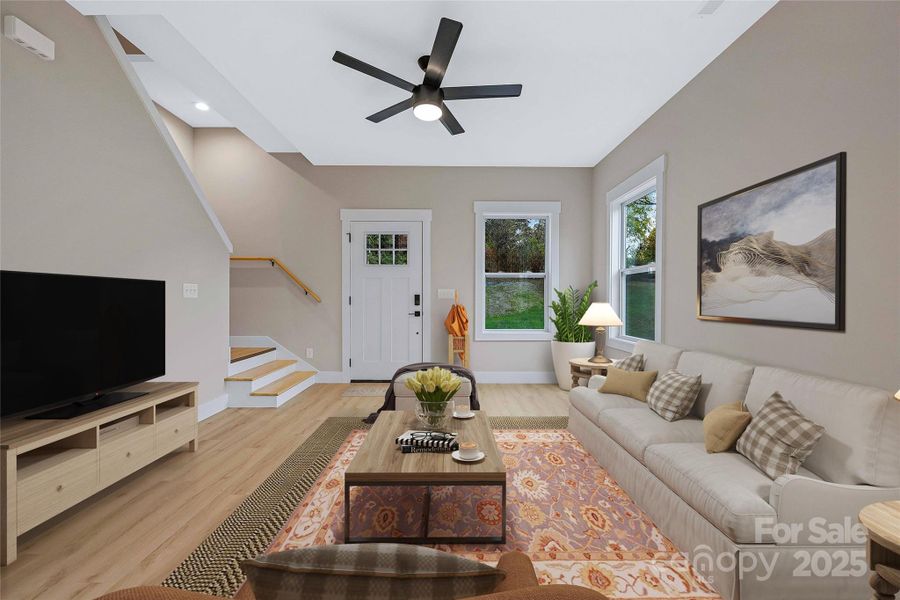 Furnished interior view inside a new home in , Maggie Valley (Image 28).
