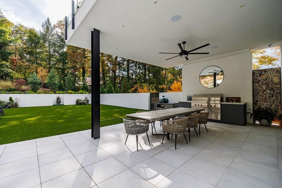 Exterior details and patio area of a home in , Atlanta (Image 49). Exterior details and patio area of a home in , Atlanta (Image 49).