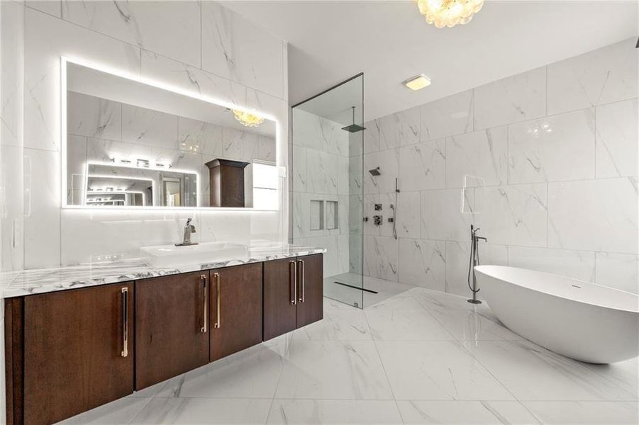 Furnished interior view inside a new home in , Atlanta (Image 15).