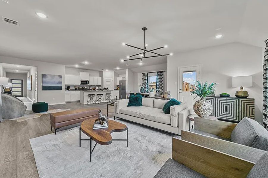 Furnished interior view inside a new home in Rolling Ridge, Van Alstyne (Image 6).