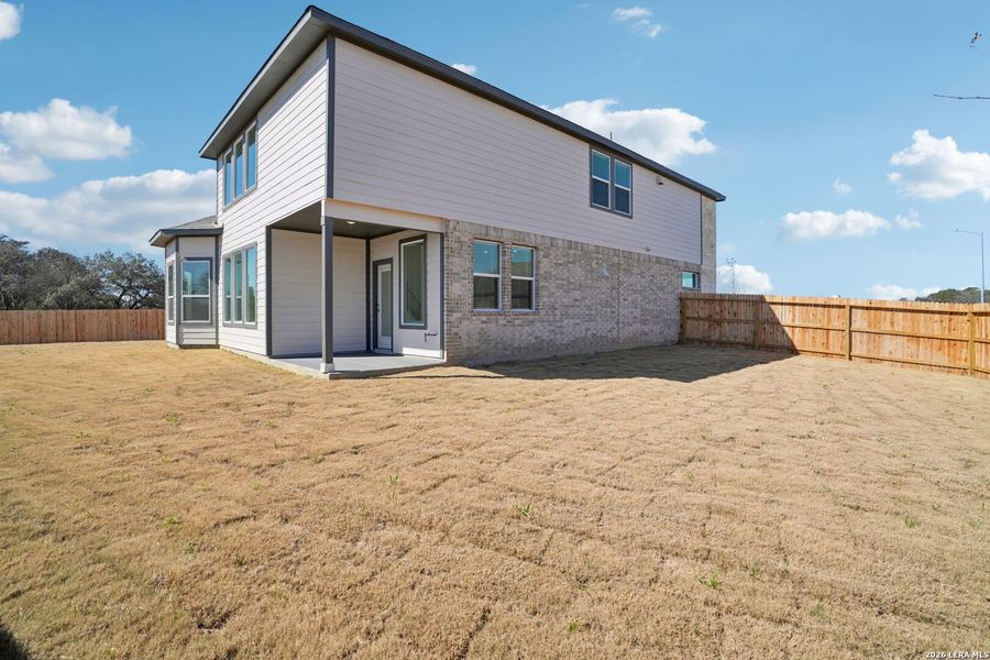Exterior details and patio area of a home in Carmel Ranch, Schertz (Image 3). Exterior details and patio area of a home in Carmel Ranch, Schertz (Image 3).