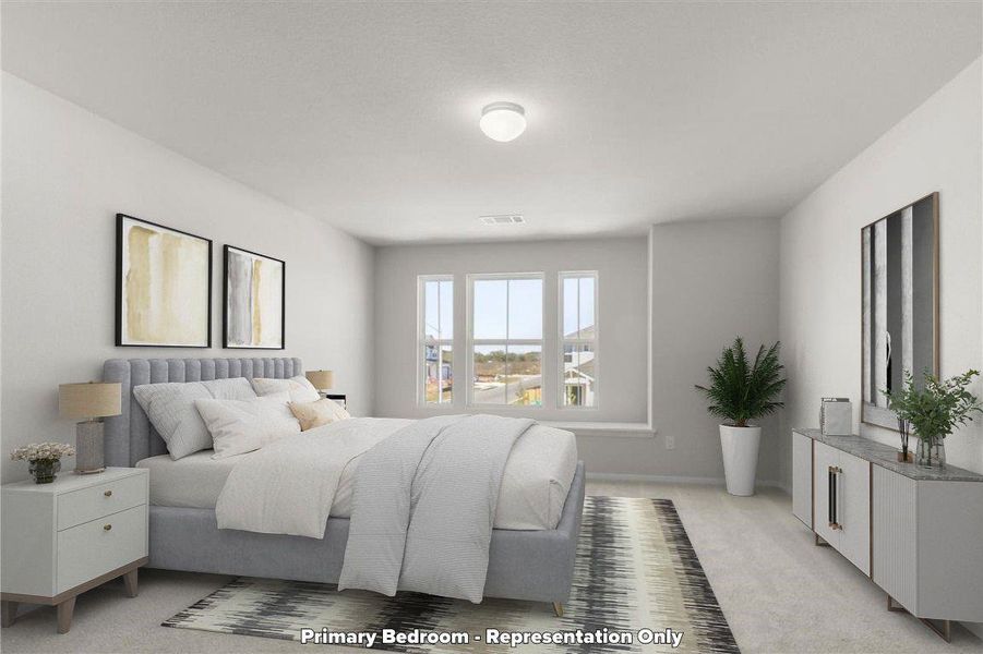 Furnished interior view inside a new home in Cloverleaf, Austin (Image 4). Furnished interior view inside a new home in Cloverleaf, Austin (Image 4).