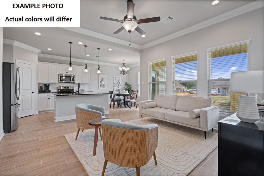Furnished interior view inside a new home in Eagle Pointe, Pensacola (Image 5).