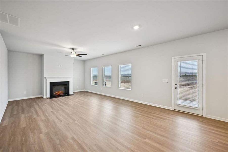 Spacious, unfurnished interior of a new home in The Hills at Cedar Creek, Winder (Image 22).