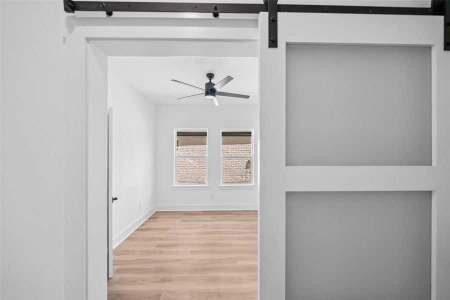 Office/study down. Easily a 4th bedroom.