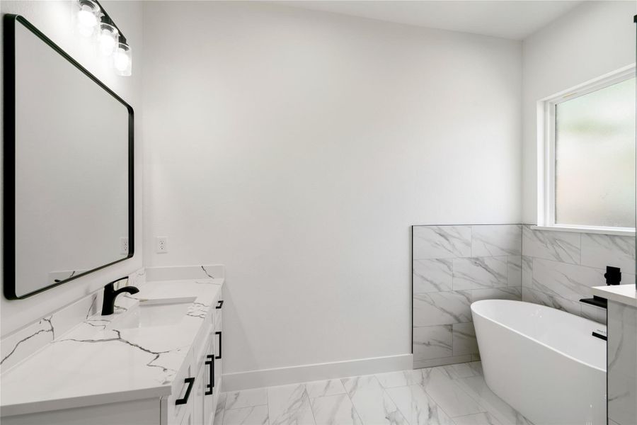 Furnished interior view inside a new home in , Crosby (Image 19).