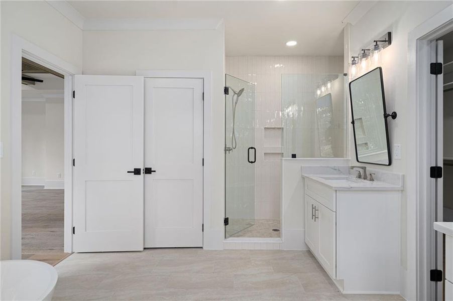 Furnished interior view inside a new home in , Atlanta (Image 34).