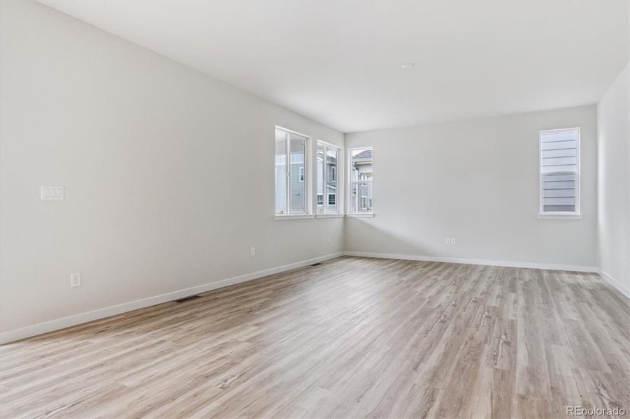 Spacious, unfurnished interior of a new home in Floret Collection at Parkdale Commons, Lafayette (Image 21).