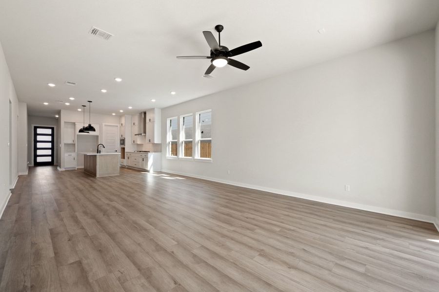 Spacious, unfurnished interior of a new home in Lariat, Liberty Hill (Image 19). Spacious, unfurnished interior of a new home in Lariat, Liberty Hill (Image 19).