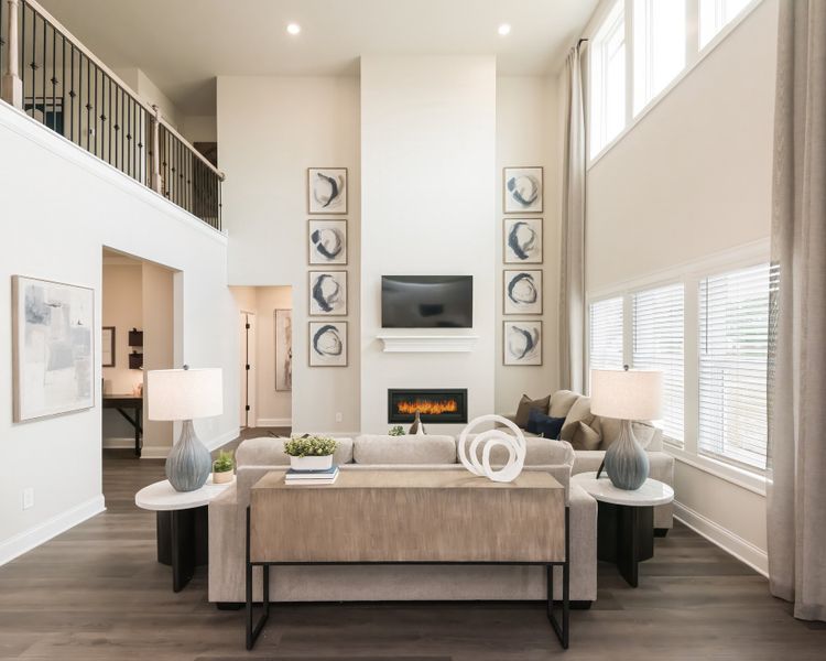 Furnished interior view inside a new home in Vines at Mill Creek - Legacy Series, Braselton (Image 14).