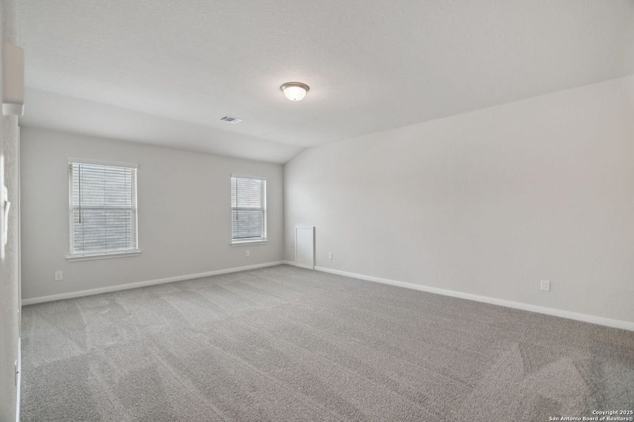 Spacious, unfurnished interior of a new home in Legendary Trails - Classic Series, Cibolo (Image 43). Spacious, unfurnished interior of a new home in Legendary Trails - Classic Series, Cibolo (Image 43).