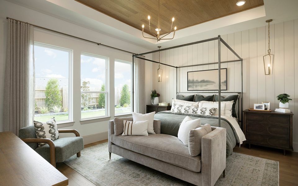 Representative furnished interior of a home built from the Broussard by Brookfield Residential in Elyson, Katy (Image 10).