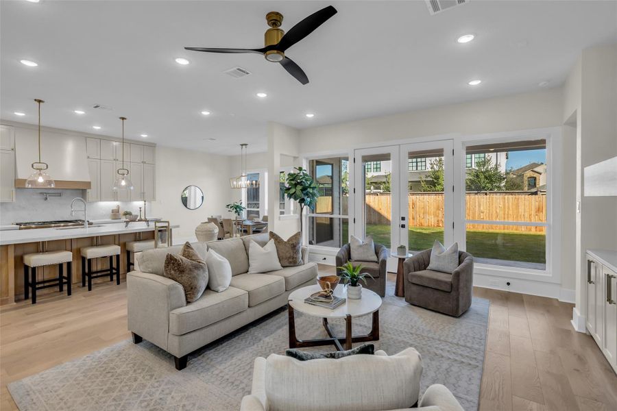 Furnished interior view inside a new home in , Houston (Image 8).