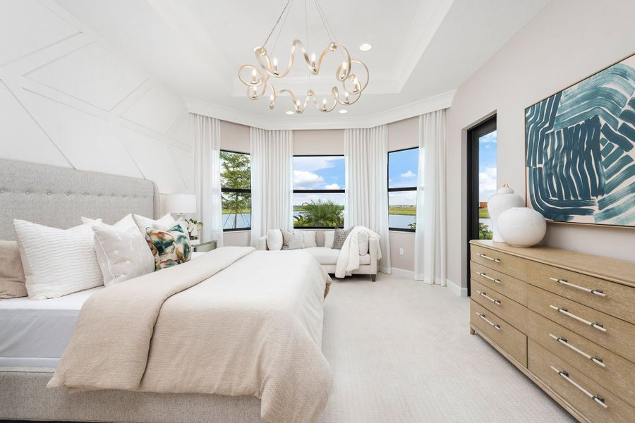 Representative furnished interior of a home built from the Bellagio by GL Homes in Valencia Parc at Riverland, Port St. Lucie (Image 21).
