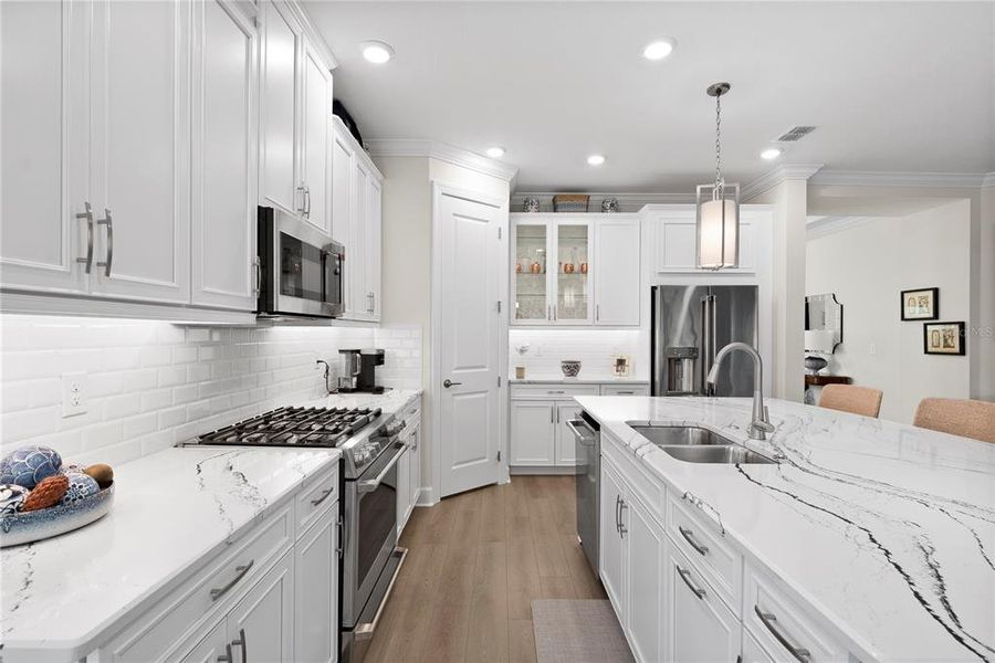 Furnished interior view inside a new home in Esplanade at Wiregrass Ranch, Wesley Chapel (Image 14).