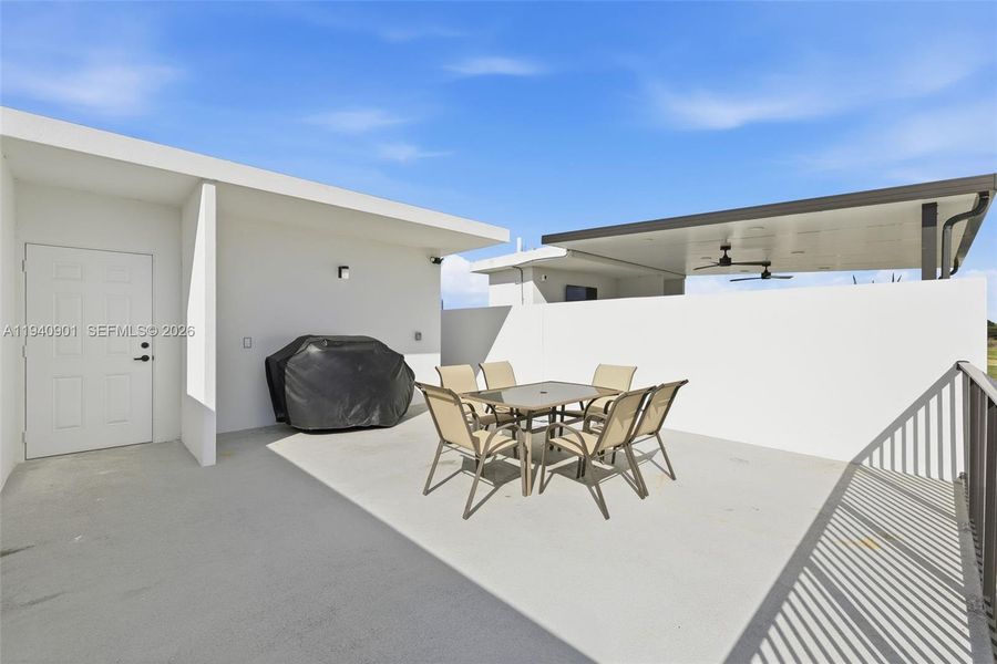 Exterior details and patio area of a home in , Homestead (Image 26).