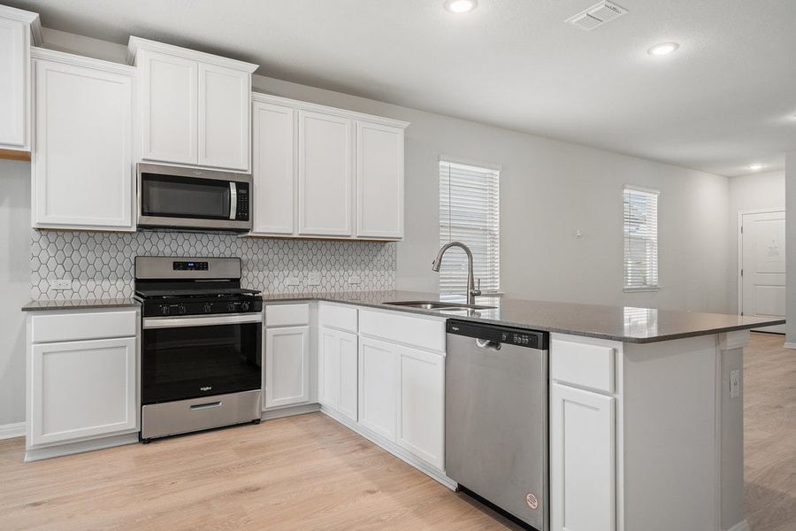 Furnished interior view inside a new home in Porter Country, Kyle (Image 3). Furnished interior view inside a new home in Porter Country, Kyle (Image 3).