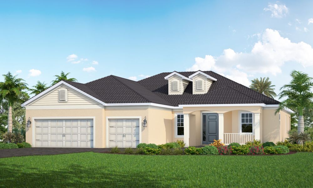 Representative exterior photo of a completed home built from the Captiva by Neal Communities in Grand Park, Sarasota, FL (Image 2).