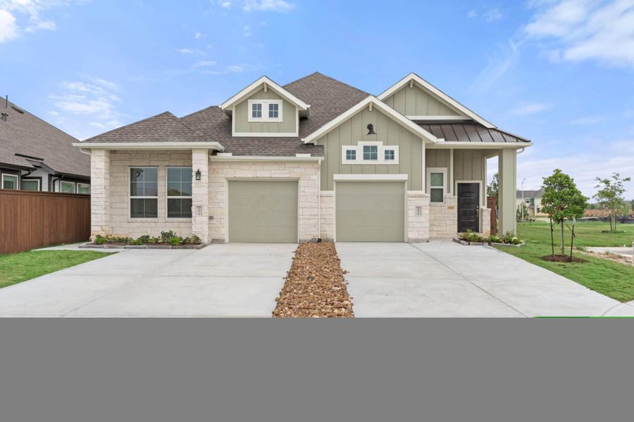 Exterior details and patio area of a home in Meridiana, Manvel (Image 2). Exterior details and patio area of a home in Meridiana, Manvel (Image 2).