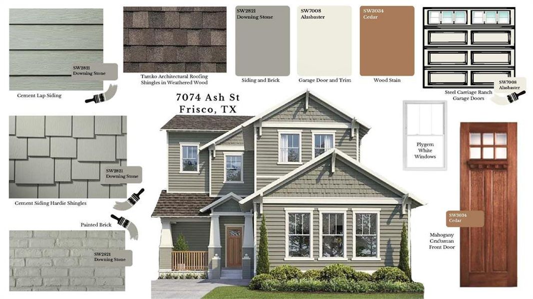 Sample of building materials used in homes in , Frisco (Image 12).